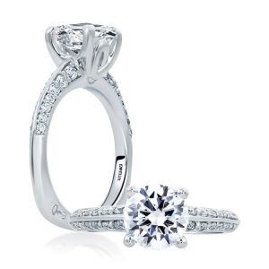 A.JAFFE 18 Karat Signature Engagement Ring MES669