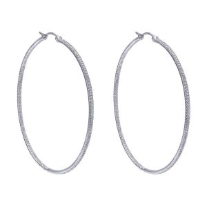 Gabriel Fashion 14 Karat Hoops Classic Earrings EG10396W45JJ