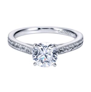 Gabriel Platinum Victorian Engagement Ring ER7223PTJJJ