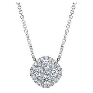 Gabriel Fashion 14 Karat Clustered Diamonds Necklace NK3843W44JJ