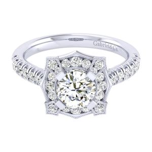 Gabriel 14 Karat Perfect Match Engagement Ring ER039B4ADW44JJ