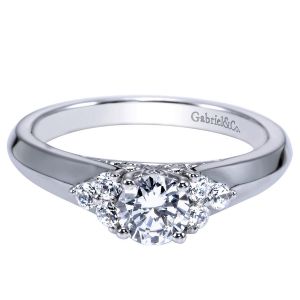 Gabriel 14 Karat Contemporary Engagement Ring ER98543W44JJ