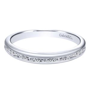 Gabriel 14 Karat Contemporary Wedding Band WB10162W44JJ