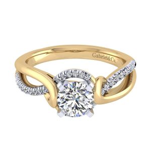 Gabriel 14 Karat Contemporary Engagement Ring ER7801M44JJ