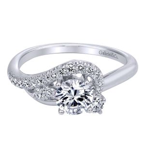 Gabriel 14 Karat Contemporary Engagement Ring ER910072W44JJ