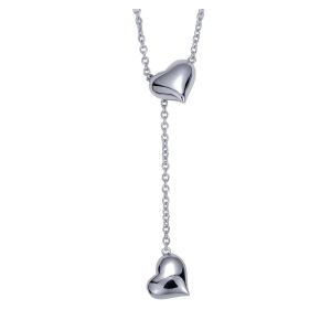 Gabriel Fashion Silver Eternal Love Lariat Necklace NK2806SVJJJ