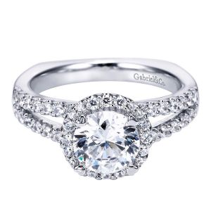 Gabriel 14 Karat Contemporary Engagement Ring ER6410W44JJ