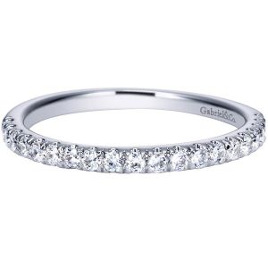 Gabriel 14 Karat Contemporary Wedding Band WB8576W44JJ