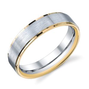274038 Christian Bauer Platinum & 18 Karat Wedding Ring / Band