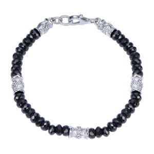Gabriel Fashion Silver Bali Beads Bracelet TB2943SVJBS