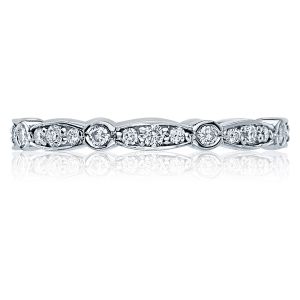 47-2ET Platinum Tacori Sculpted Crescent Diamond Wedding Ring