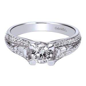 Gabriel 14 Karat Contemporary Engagement Ring ER94284W44JJ