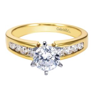 Gabriel 14 Karat Contemporary Engagement Ring ER2200M44JJ