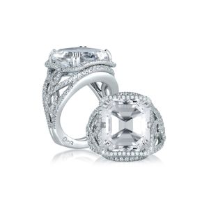A.JAFFE Platinum Signature Engagement Ring MES604