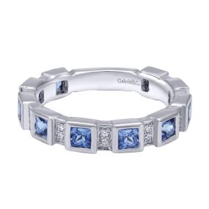 Gabriel Fashion 14 Karat Stackable  Ladies' Ring LR4585-4W44SA