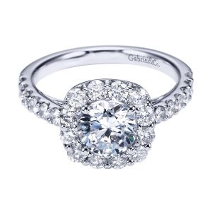 Gabriel 14 Karat Contemporary Engagement Ring ER7480W44JJ