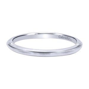 Gabriel 14 Karat Contemporary Wedding Band WB11831R3W4JJJ