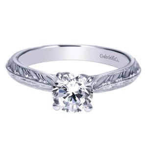 Gabriel 14 Karat Victorian Engagement Ring ER8846W4JJJ