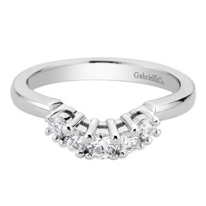 Gabriel 14 Karat Contemporary Wedding Band WB9263W44JJ
