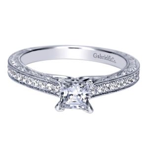 Gabriel 14 Karat Victorian Engagement Ring ER98540W44JJ