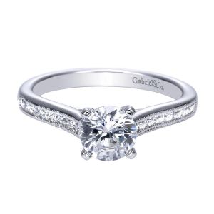 Gabriel 14 Karat Victorian Engagement Ring ER7985W44JJ