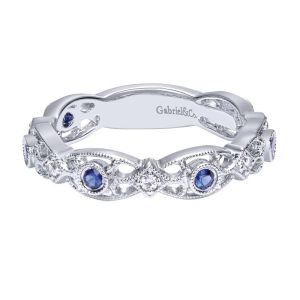 Gabriel Fashion 14 Karat Stackable Stackable Ladies' Ring LR5709W45SA