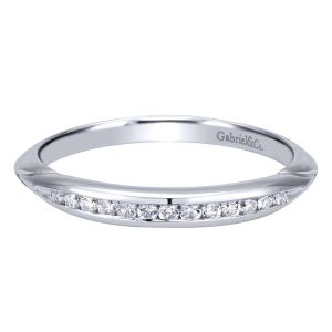 Gabriel 14 Karat Contemporary Wedding Band WB11749R3W44JJ