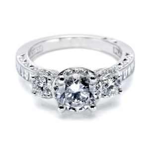 Tacori Crescent Platinum Engagement Ring HT2532SM12X