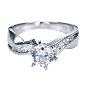 Gabriel Platinum Contemporary Engagement Ring ER1709PT3JJ