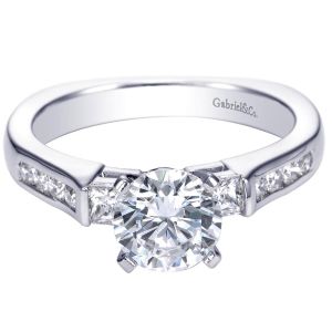 Gabriel 14 Karat Contemporary Engagement Ring ER3994W44JJ