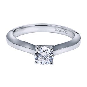 Gabriel Platinum Contemporary Engagement Ring ER6610PTJJJ