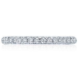 HT2545B12 Platinum Tacori Classic Crescent Diamond Wedding Ring
