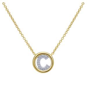 Gabriel Fashion 14 Karat Initial Initial Necklace NK4522C-Y45JJ