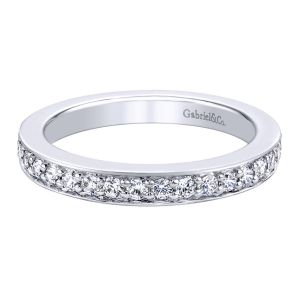 Gabriel 14 Karat Contemporary Wedding Band WB9761W44JJ