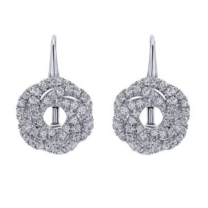 Gabriel Fashion 14 Karat Lusso Diamond Leverback Earrings EG12613W45JJ