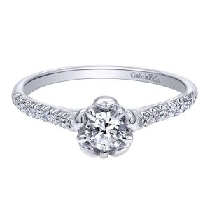 Gabriel 14 Karat Contemporary Engagement Ring ER910160W44JJ