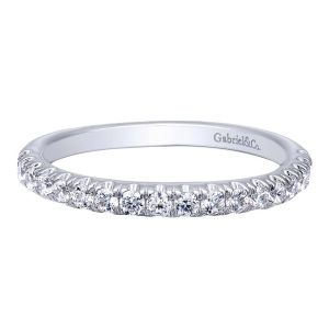 Gabriel 14 Karat Contemporary Wedding Band WB10311W44JJ