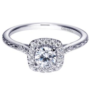 Gabriel 14 Karat Contemporary Engagement Ring ER98635W44JJ