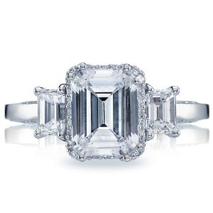 2621ECLG Platinum Tacori Dantela Engagement Ring