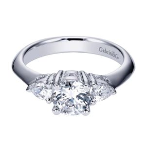 Gabriel 14 Karat Contemporary Engagement Ring ER3819W44JJ