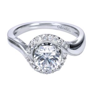 Gabriel 14 Karat Contemporary Engagement Ring ER7714W44JJ