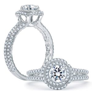A.JAFFE 14 Karat Classic Engagement Ring ME1862Q