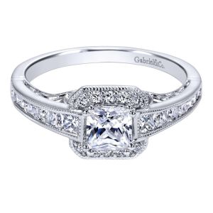 Gabriel 14 Karat Victorian Engagement Ring ER911870S2W44JJ