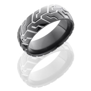 Lashbrook Z8D-Cycle41 Polish Zirconium Wedding Ring or Band