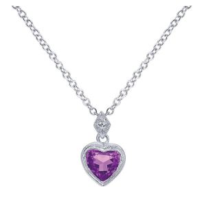 Gabriel Fashion 14 Karat Eternal Love Heart Necklace NK2309W45AM