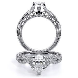 Verragio Venetian-5003PEAR Platinum Engagement Ring