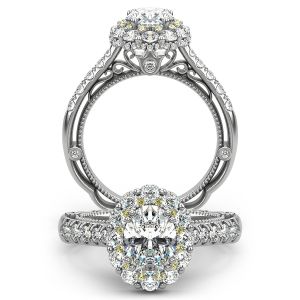 Verragio Venetian-5080OV Platinum Engagement Ring