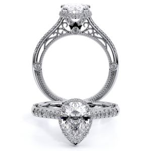 Verragio Venetian-5081PEAR Platinum Engagement Ring