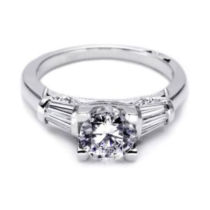 Tacori Platinum Simply Tacori Solitaire Engagement Ring 2581RD7