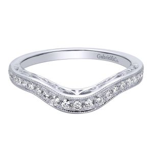 Gabriel 14 Karat Contemporary Wedding Band WB9331W44JJ